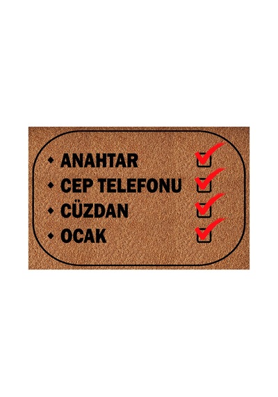 Eğlenceli Tasarımları İle Kapı Önü Paspası Çok Renkli 795377753 Çok Renkli