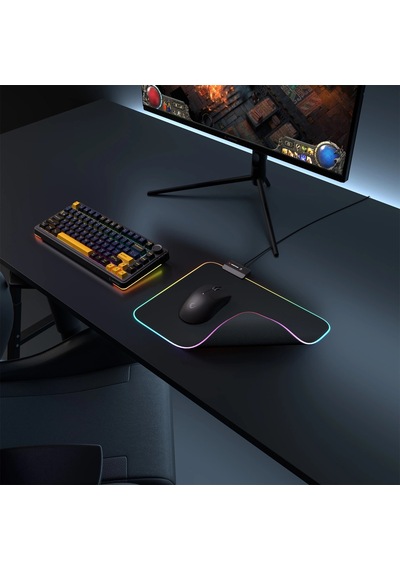 Rampage Mp-23 Blıtz M Rgb 252x328x3mm Rgb Led Gaming Mouse Pad Siyah 1923