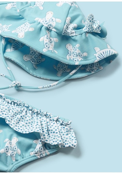 Kız Bebek Üçlü Mayo Set Mavi