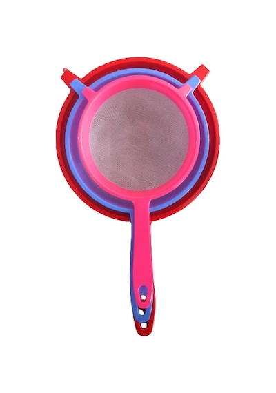 Plastik Süt Süzgeci 14-17-20 CM Süzgeç 3 Lü Set