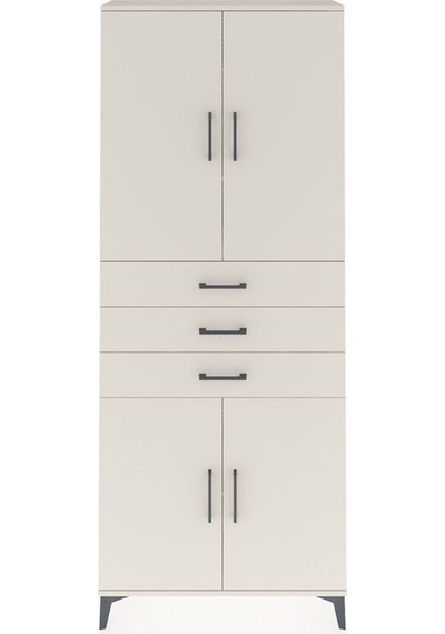 Arges Dolap 4 Raflı 3 Çekmeceli 4 Kapaklı 88x30x221 Aytaşı-ay... Aytaşı