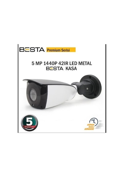 Premium 5 Mp 1440p 42 Led Metal Kasa Ahd Güvenlik Kamerası Kd-2209