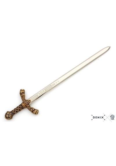 Denix Minyatür Şovalye Kılıcı Mektup Açacağı Koleksiyon Obje 24cm