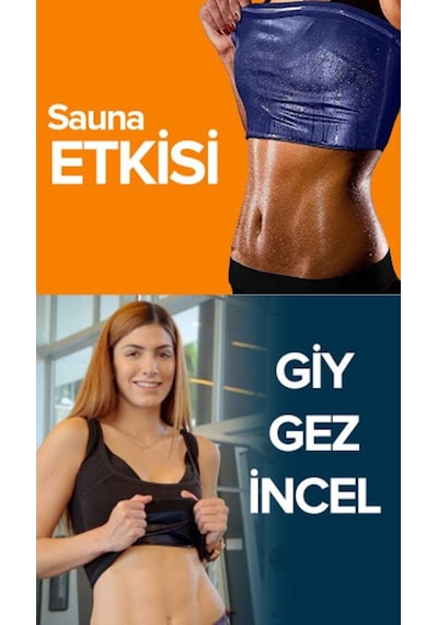 Polimer Kaplama  Askılı Termal Atlet Sweet Sweat Atlet Siyah