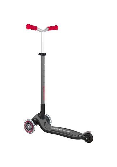 Globber Master Işıklı Katlanabilir Scooter - Kırmızı / Siyah Siyah