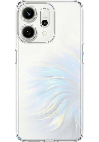 Oppo Reno 14 5g Uyumlu Şeffaf Silikon Kılıf Renkli
