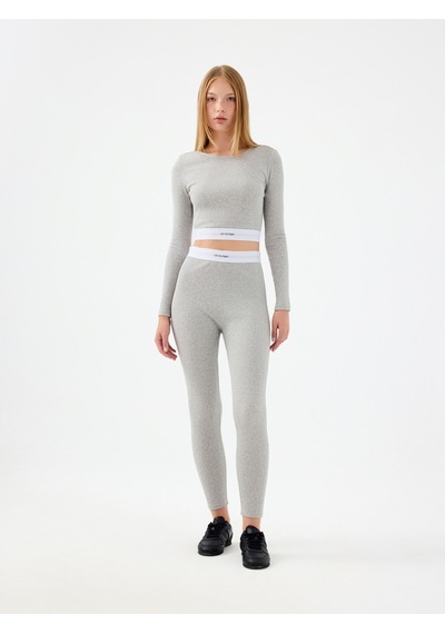 Slim Fit Kadın Bluz U.kol Gri