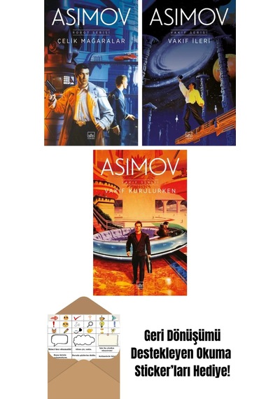 Çelik Mağaralar Robot Serisi 1. Kitap + Vakıf İleri Vakıf Serisi 7. Kitap + Vakıf Kurulurken Vakıf Serisi 6. Kitap