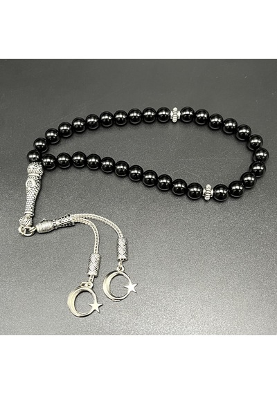 Yıldız Doğal Taş Oniks 8mm 33lük Doğal Taş Tesbih