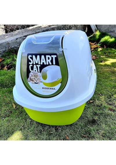 Smart Kapalı Kedi Tuvaleti Sarı 53cm