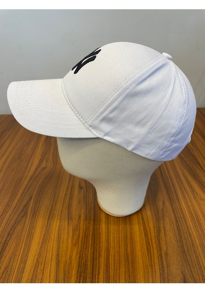 Hamze Ny Yankees New York Nakışlı Unisex Beyzbol Cap Şapka Beyaz