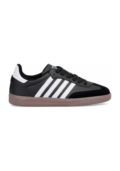 Elit Ikz1726 Kadın Klasik Sneaker Siyah - Beyaz Siyah - Beyaz