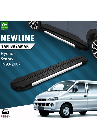 S-dizayn Hyundai H-1 Starex Newline Krom Yan Basamak 193 Cm 1998-