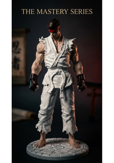 Ryu - Street Fighter Figür Classic Warrior Statue Koleksiyonluk 15 Cm