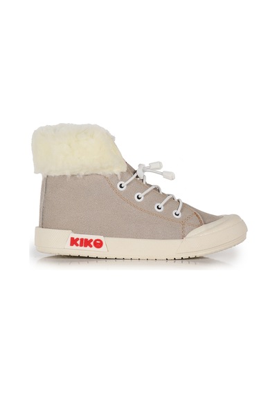 Kiko Kids Tigge Günlük Lastikli Kız Bebek Bot Ayakkabı Gri Gri