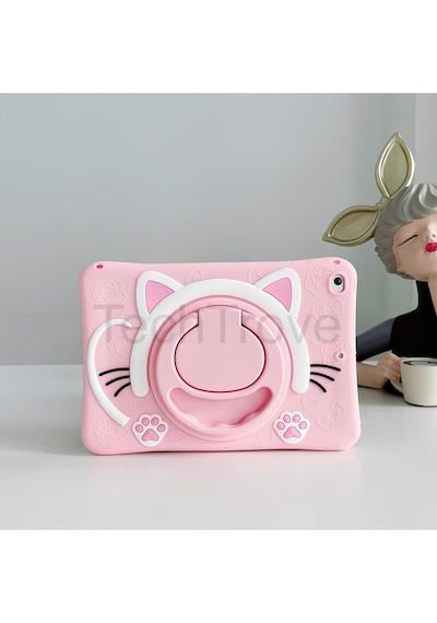 Galaxy Tab S6 Lite P610 Kılıf Askılı Ve Stand Olabilen Kedi Figürlü Tablet Kılıfı Uyumlu Arka Kapak Galaxy Tab S6 Lite P610 Kılıf Askılı Ve Stand Olabilen Kedi Figürlü Tablet Kılıfı Uyumlu Arka Kapak
