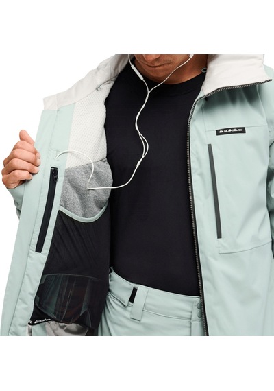 Quiksilver Forever Stretch 20k Insulated Erkek Snowboard Ceketi Ghg0 Yeşil