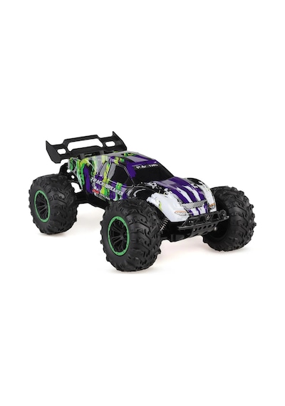 40 Cm Dev Boy 4x4 Uzaktan Kumandalı Araba 1:16 Ölçek Şarjlı Off-road Arazi Aracı Mor Yeşil