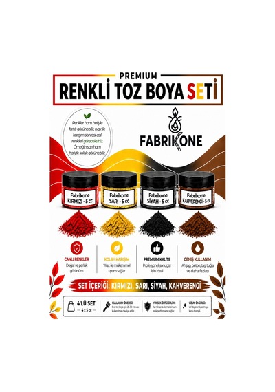 4'lü Set Premium Parafin Soya Wax Toz Mum Boyası Hobi Seti - 5 Cc Kırmızı, Sarı, Siyah, Kahverengi Bkfab4ksrskh5g Karışık