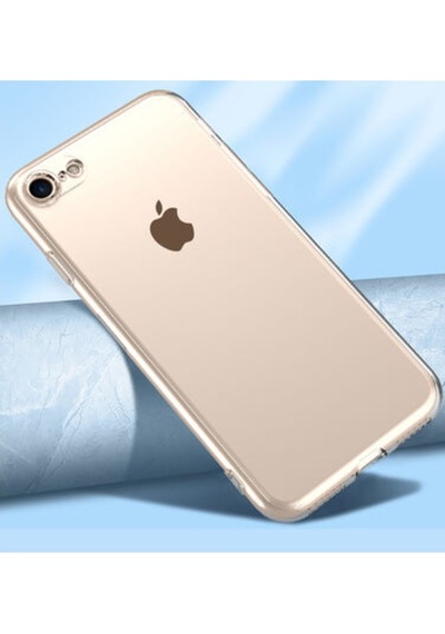 Bzontech Apple Uyumlu iPhone 7 8 Şeffaf Silikon Kamera Korumalı 3D Tıpalı Kılıf