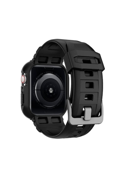Spigen Apple Uyumlu  Watch Serisi 40mm / 41mm Kılıf, Rugged Armor Pro Black - Acs00546