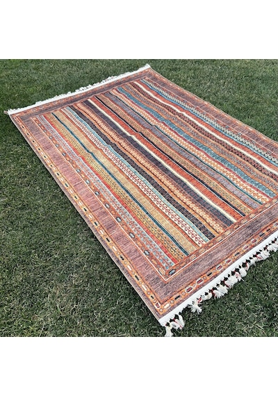 Tuğra Halı Şal 10630 Fırsat Etnik Desenli Modern Kilim