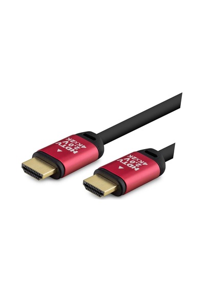 Hdmi 2.0 Kablo 4k 60 Hz Od 8.0 Mm 30 M Siyah Kırmızı Hdx2041 Evimdeyokyok