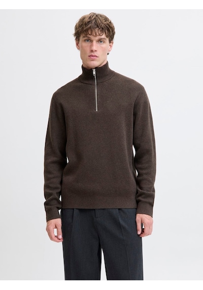 Jack & Jones Jprmılano Stıtch Knıt Half Zıp Sn Delicioso
