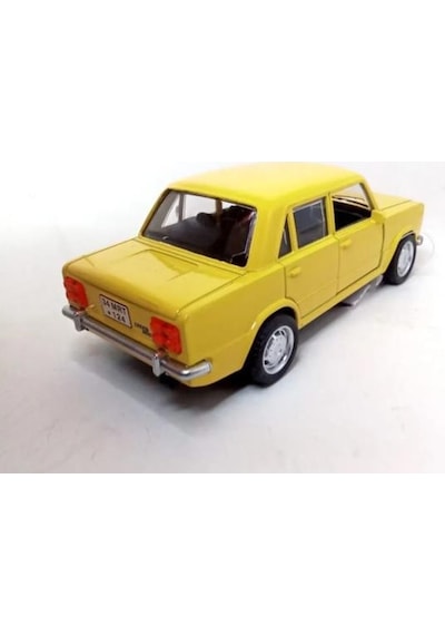 Oyuncak Metal Model Araba 1/36 Çek Bırak Sarı Hacı Murat 124