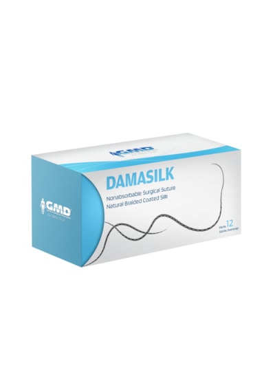 Gmd Damasilk İpek Emilmeyen Sütür 4.0 Tersine Keskin 12'li