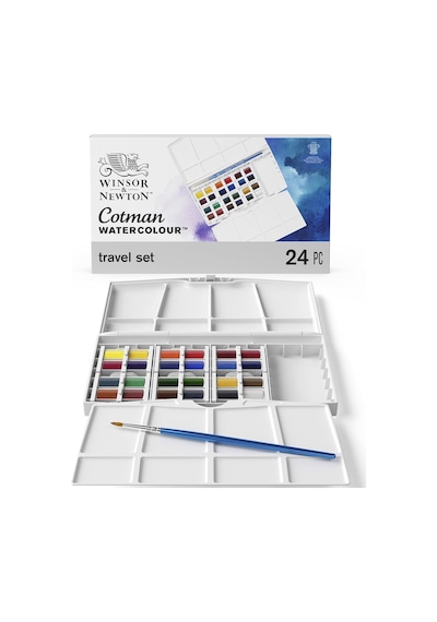Tr &newton Cotman Sulu Boya, Plus Boyama Seti 24xyarım Tablet Genel