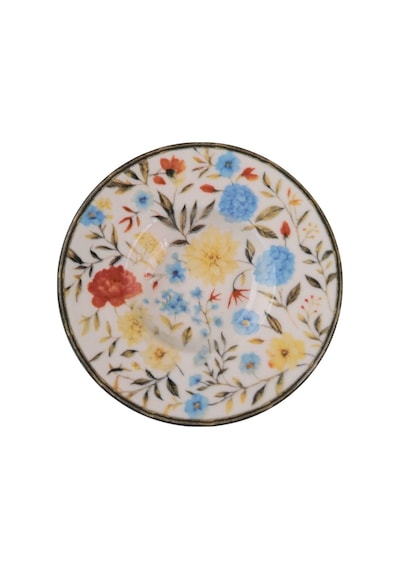 Tabak Evi Porselen Fiori Çay Tabağı Seti 12cm 6 Parça Bns6ctprs1217 Çok Renkli