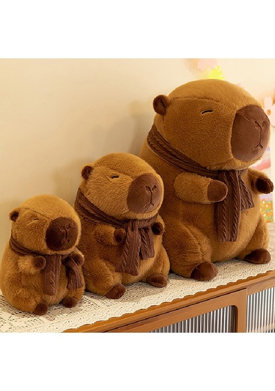 Eşarp Kapibara Peluş Oyuncak Kapibara Peluş Hayvan Oyuncak 35 Cm Diğer