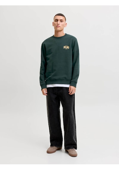Jack & Jones Jjaero Sweat Crew Neck Yeşil Erkek Sweatshirt 12298492