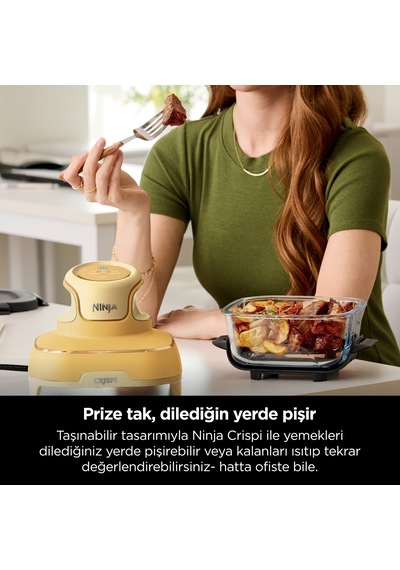 Ninja Crispi 4 in 1 1700 W Taşınabilir Cam Hazneli Pişirme Sistemi