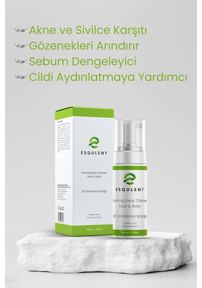 Yüz ve Vücut Temizleme Köpüğü 150 ML - Foaming Deep Cleanser Face
