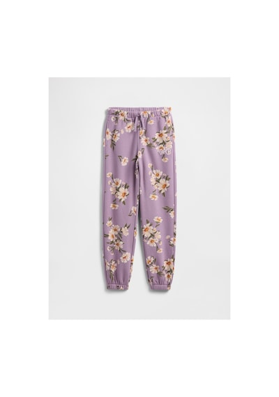 Kız Çocuk Relaxed Gap Logo Jogger Eşofman Altı Mor