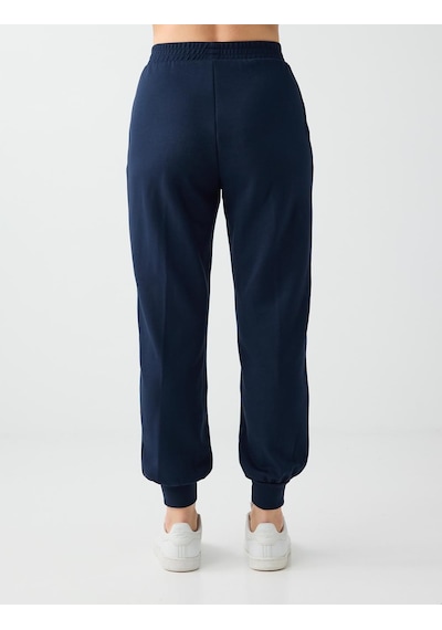 Jimmy Key Lacivert Yüksek Bel Dar Paça Cepli Jogger Pantolon 6ww188602494