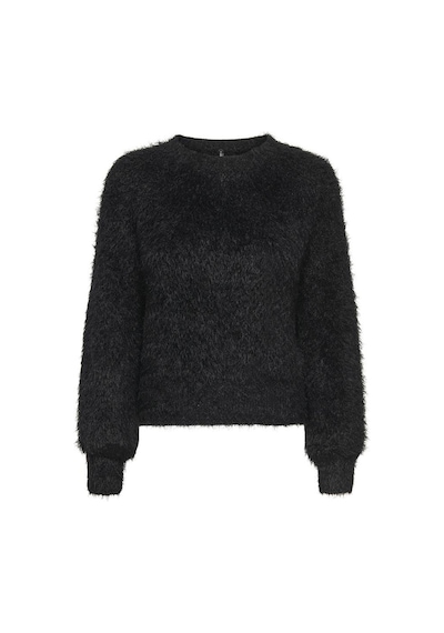Only Onllulu Ls Rıb Short O-neck Cc Knt Siyah