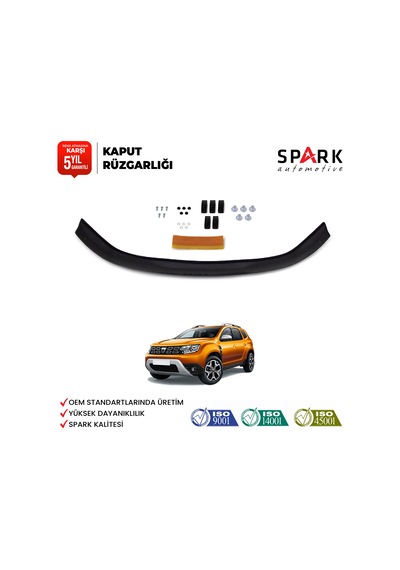 Dacia Duster 2018-2024 Yıl Aralığı Uyumlu Kaput Rüzgarlığı 4mm