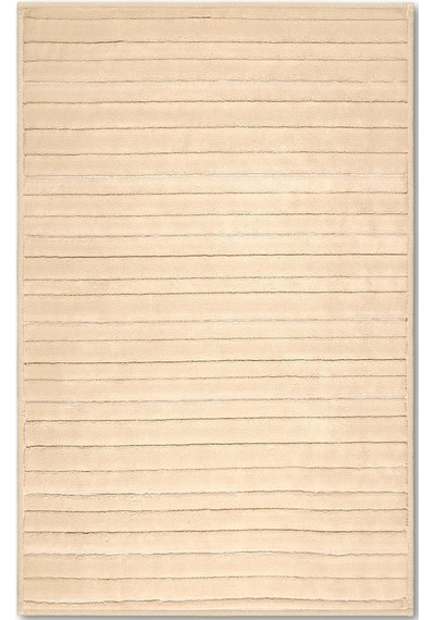 Lines Doğal Pamuklu 2'li Banyo Paspas Seti 60x100+50x60 Cm Bej