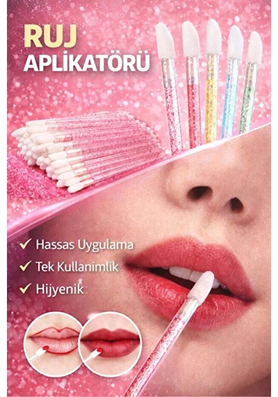 Fontenay Lip Brush Ruj, İpek , Kalıcı Makyaj Fırçası 50'li