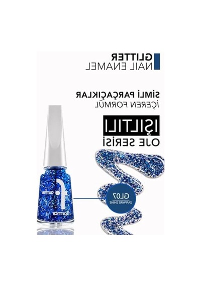 Simli Oje, Yarı Transparan & Parlak Bitiş Gl07 Sapphıre Shıne