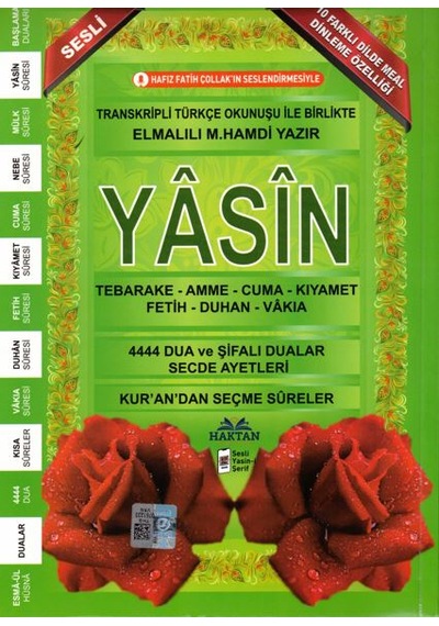 Haktan Yayınları Ortaboy 41 Yasin-i Şerif Yeşil 10 Adet