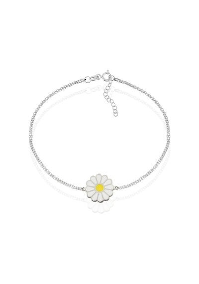 Brezza Lusso Jewelry 925 Ayar Mineli Papatya Gümüş Bileklik