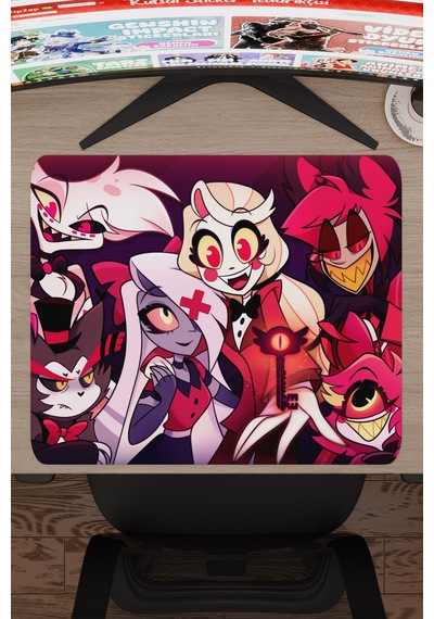 Hazbin Hotel Kaymaz Dikişli Kauçuk Oyuncu Mousepad V2 - 48x40 Xl Gaming Mouse Pad Fare Altlığı