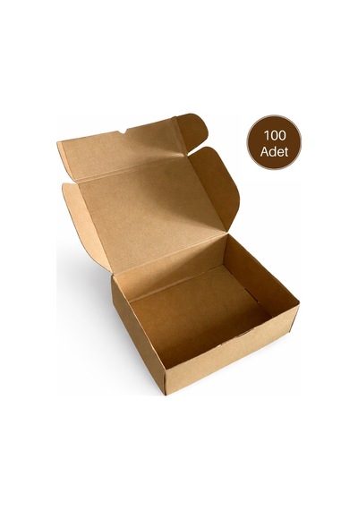 24x18x8 Cm E Dalga E-ticaret Karton Kutu , Kargo Kutusu 100 Adet 100 Adet