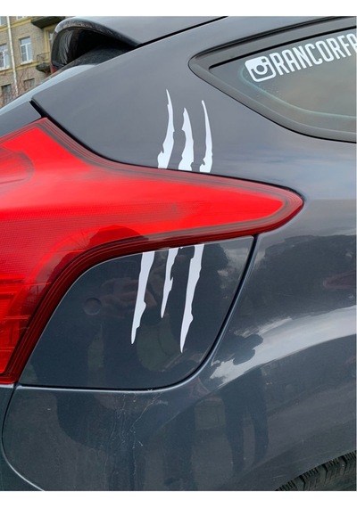 Pençe Sticker Beyaz 30 Cm