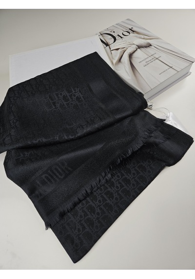 Cd Desen Kaşmir İpek Şal Silk Scarfs Hijab İthal Ürün Siyah