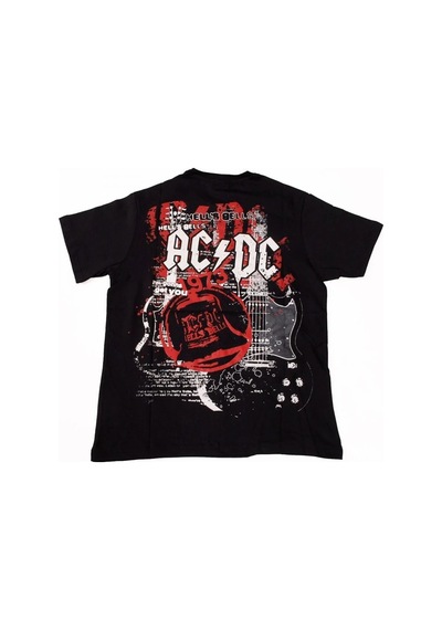 Ac/dc No:3 Tişört Siyah Çok Renkli
